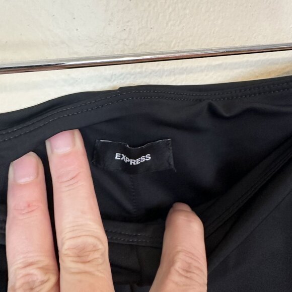 Express Womens Black Leggings High Waisted Pants Slacks Large Career - Picture 2 of 7